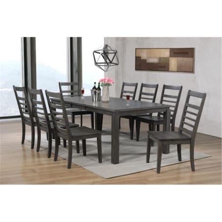 Sunset Trading Shades of Gray Dining Set 9 Piece DLU-EL9282-C100-9PC